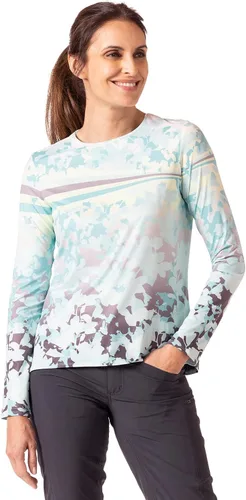 Terry Soleil - Camiseta de ciclismo para mujer, manga larga, ajuste relajado, UPF 50+, para mujer, tallas regulares y grandes