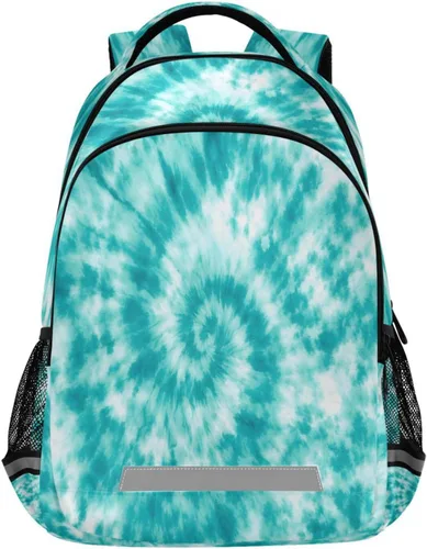 Miniatura 30 de ALAZA Mochilas de viaje con diseño de mariposa, luna y estrella, color azul turquesa, mochila escolar para hombres, mujeres, adolescentes y niños