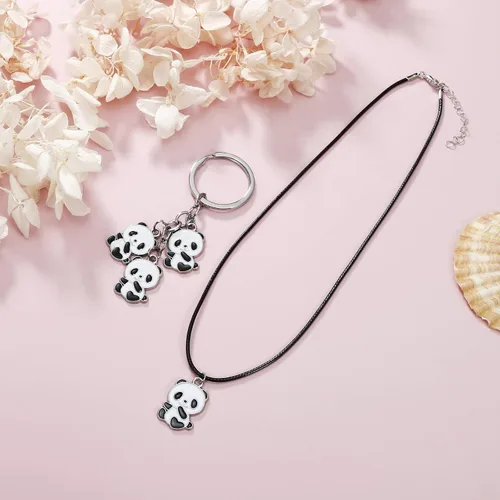 Miniatura 2 de Collar de panda, precioso panda llavero panda pulsera panda joyería