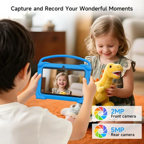 Miniatura 4 de YQSAVIOR Tabletas para niños, Tablet Android 12 para niños, 4 GB RAM 32 GB ROM, Tablet para niños pequeños de 7 pulgadas con pantalla IPS, control