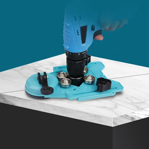 Miniatura 6 de Utoolmart Guía de taladro de plástico ajustable con ventosa Bits de núcleo Posicionador agujero localizador de sierra para baldosas cerámicas