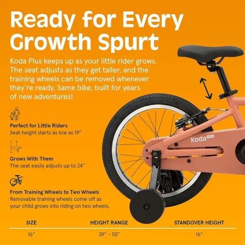 Miniatura 4 de Retrospec Koda Plus Kids Bike for Boys & Girls Ages 4-6 Years - Children's Bicycle, Adjustable Seat & Handlebars Rosa