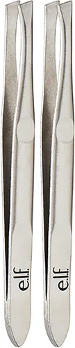 Miniatura 6 de e.l.f. Pinza inclinada, acero inoxidable de calidad profesional, proporciona un agarre fuerte, elimina pelos con precisión, da forma, define, fácil