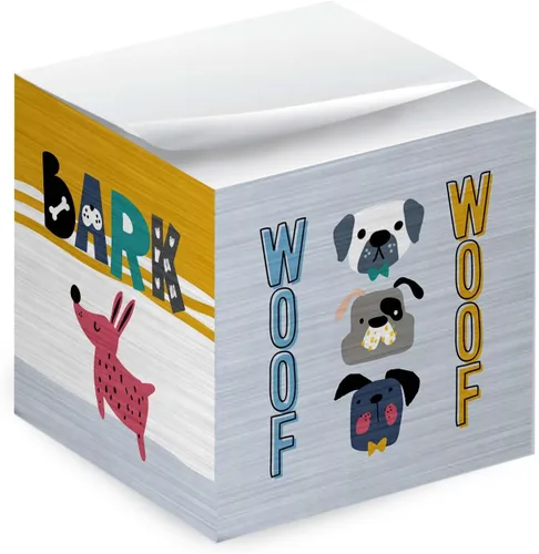 Miniatura 7 de Whimsical Cats - Cubo de notas adhesivas para gatos, 600 hojas, bloque de notas de 2.75 pulgadas impreso en 4 lados, diseño felino diferente en cada