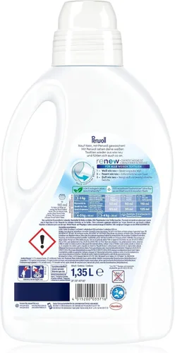 Miniatura 2 de Perwoll Renovar blanco (25 lavados), detergente líquido para ropa blanca, detergente fino fortalece las fibras y mejora la intensidad