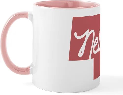 Miniatura 54 de CafePress I Love Nebraska Taza de café de cerámica de 11 oz (11.0 fl oz)