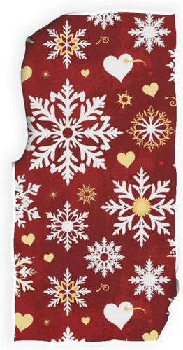 Miniatura 4 de Pfrewn Toallas de mano de copos de nieve de Navidad de 16 x 30 pulgadas, toalla de baño retro con purpurina, ultra suave, altamente absorbente, Copo