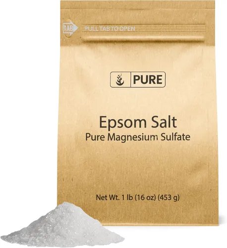 Miniatura 8 de Pure Original Ingredients Sal de Epsom Sulfato de magnesio puro, solución de remojo (4 onzas)