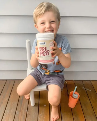 Miniatura 9 de Nuzest - Kids Good Stuff - Mezcla de batido vegano - Fresa silvestre - Suplemento nutricional multivitamínico Batido de proteínas - Sin lácteos