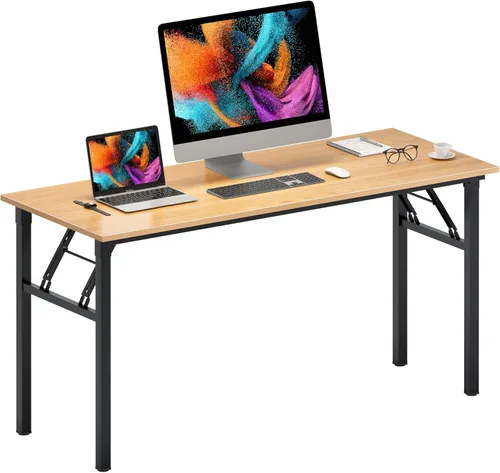 Miniatura 41 de Need AC5AW - Escritorio pequeño plegable, resistente y robusto para computadora, oficina en casa, dormitorios y espacios pequeños, no requiere Roble