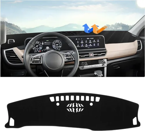 Miniatura 19 de Autorder Cubierta de salpicadero para Hyundai Sonata 2006 2007 2008 Accesorios Cubierta de tablero Actualización de franela Dash Mat Parasol