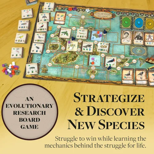 Miniatura 7 de Sobre el origen de las especies Un juego de mesa de investigación evolutiva de Artana Games El viaje de Charles Darwin a través de las Galápagos