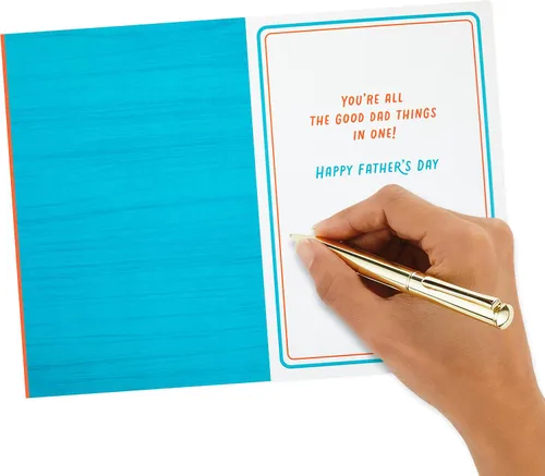 Miniatura 4 de Hallmark Paquete de 2 tarjetas del día del padre (cuchillo suizo del ejército, Vibes de papá)
