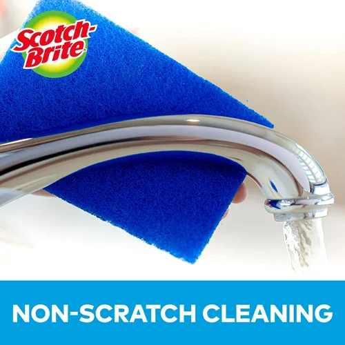 Miniatura 6 de Scotch-Brite - Estropajos antiarañazos, esponjas de limpieza para cocina y vajilla, 3 esponjas (paquete de 2)