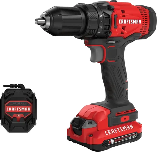 CRAFTSMAN V20 - Juego de taladro/destornillador inalámbrico (CMCD700C1)