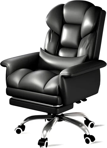 Silla de oficina, silla de oficina ejecutiva con reposapiés, silla de oficina grande y alta, sillas ergonómicas de escritorio para oficina en casa,