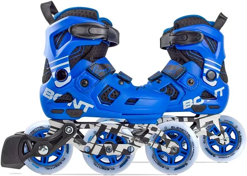Miniatura 4 de Bont Patines en línea Scoot Kids - Patines de velocidad de rendimiento - Patines de ruedas para niños y niñas Azul