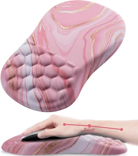 Miniatura 16 de Alfombrilla de mouse ergonómica con reposamuñecas, cómoda alfombrilla de mouse para computadora portátil para aliviar el dolor con base de Mármol