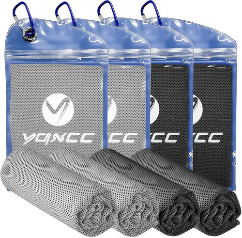 Miniatura 11 de YQXCC Paquete de 4 toallas refrescantes de 40 x 12 pulgadas, toallas de hielo frescas para cuello y cara, trapos de microfibra suaves