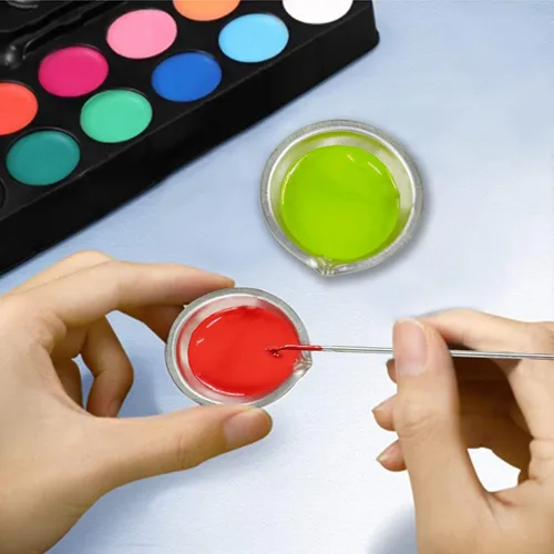 Miniatura 5 de Juego de agitador de pintura y bandeja (2 piezas) – Herramienta mezcladora de pintura modelo de acero inoxidable con cuchara y espátula de doble