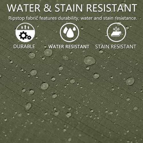 Miniatura 7 de Hiwise Pantalones tácticos elásticos para hombre, resistentes al agua, pantalones cargo Ripstop, ligeros para exteriores, pantalones de senderismo