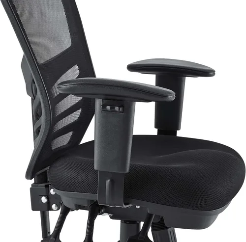 Miniatura 5 de Modway EEI-757-BLK Silla de oficina ergonómica articulada de malla en negro Color negro.