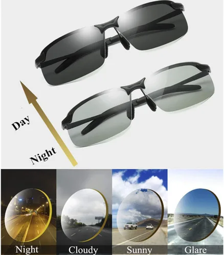 Miniatura 5 de YIMI Gafas de sol deportivas polarizadas fotocrómicas para hombre, ciclismo, pesca, conducción, protección UV, gafas antirreflejos 3043 negro