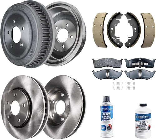 Miniatura 24 de Detroit Axle - Kit de freno para Ford 2022-2023 Maverick Rotores de freno de disco de cerámica con repuesto de hardware: rotores delanteros de 12.80