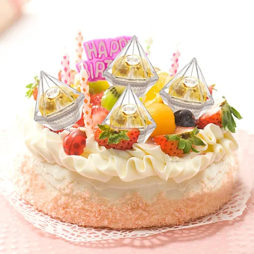 Miniatura 5 de Soporte de caja de chocolate transparente, 80 Uds., soporte de plástico para ramo de bolas de chocolate, soporte de embalaje de flores para fiesta
