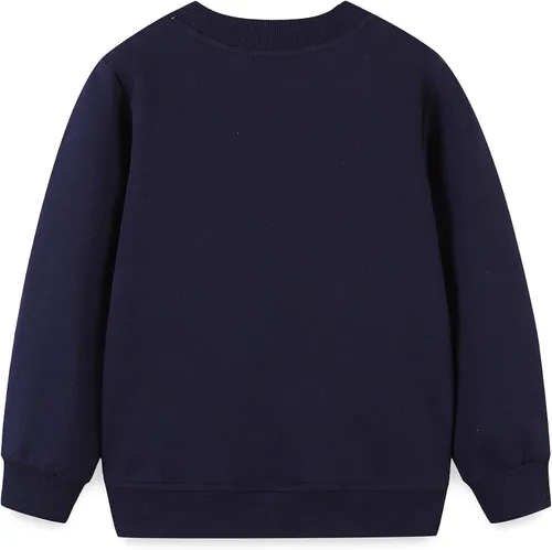 Miniatura 2 de Bumeex Sudadera de algodón con cuello redondo para niño pequeño 2-7T