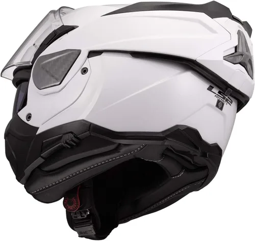 Miniatura 4 de LS2 Helmets Advant II - Casco modular de motocicleta con protector solar (blanco brillante, 2XL)