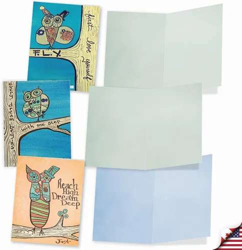 Miniatura 3 de The Best Card Company - 10 tarjetas en caja para niños (10.1 x 13 cm), lindas tarjetas en blanco para toda ocasión, MPOCB-KIDS.