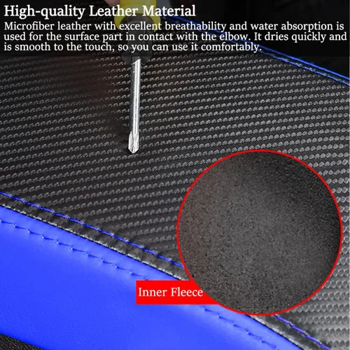 Miniatura 5 de para Dodge Challenger 2015-2023 Funda para Reposabrazos de Coche Impermeable Almohadillas de Consola Central Fundas de Protección contra Arañazos