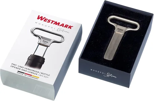 Miniatura 6 de Monopol Westmark Germany Sacacorcho de acero satinado, con dos puntas y cubierta, plateado satinado Cromo