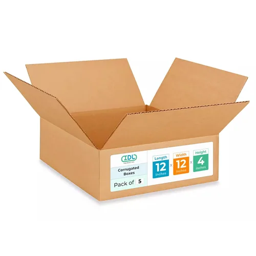 Miniatura 307 de IDL Packaging Paquete de 5 cajas de envío altas de 8 x 8 x 48 pulgadas, extra resistentes de 200 libras frente a caja regular, cajas de mudanza