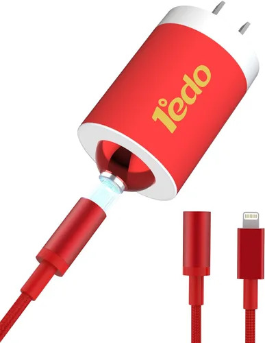 Miniatura 12 de Bloque magnético de carga rápida de 20 W con cable de 6 pies, innovador cable magnético a Lightning para iPhone 14/13/12/11/Xs Max/XR/X (verde)