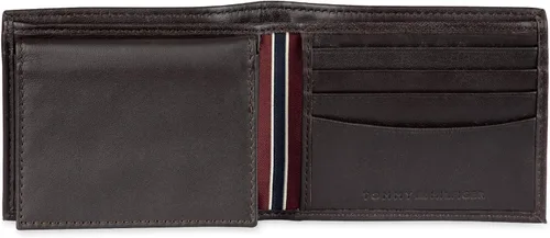 Miniatura 73 de Tommy Hilfiger Cartera de piel auténtica para hombre con ventana de identificación y múltiples ranuras para tarjetas