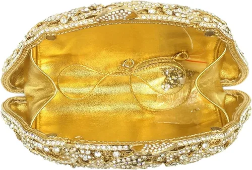 Miniatura 7 de Diamantes de imitación bolsos de noche para mujer embragues bolso cadena vestido de boda bolsos