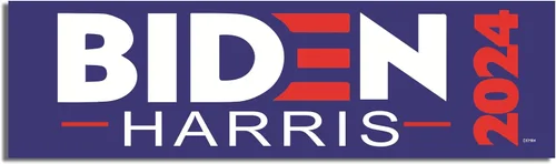 Miniatura 5 de Gear Tatz - Biden/Harris 2024 - Político, demócrata, liberal - Adhesivo para parachoques - 10 x 3 pulgadas - Fabricado profesionalmente