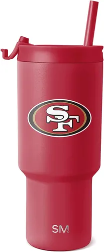 Miniatura 6 de Simple Modern - Vaso de 30 oz con tapa abatible y tapa con pajita Arizona Cardinals