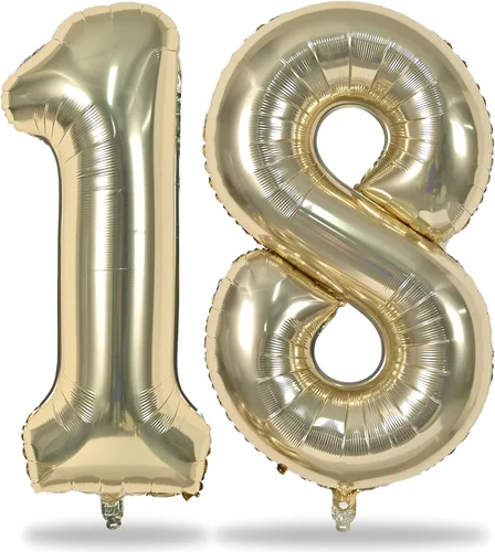 Miniatura 105 de Globos de oro rosa para cumpleaños número 16 para niñas, 40 pulgadas de gran tamaño, globos de lámina de mylar con el número 1 y 6, autoinflables