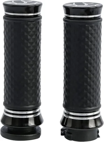 Miniatura 2 de TCT-MOTORPARTS Agarraderas eléctricas de 1 pulgada para manillar Harley Touring Estilo #F negro