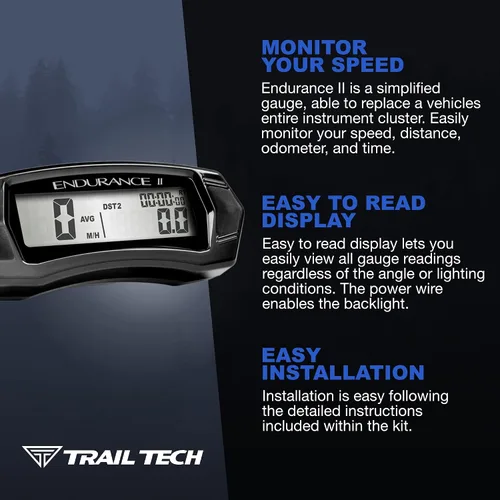 Miniatura 3 de Trail Tech Kit de velocímetro digital Endurance II 202-118