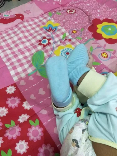 Miniatura 6 de RATIVE Calcetines de rizo para recién nacidos de 0 a 3 meses y bebés de 3 a 12 meses de grosor para bebés niños y niñas