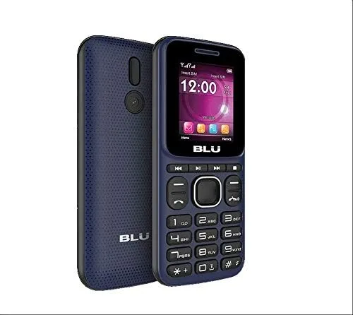 BLU Z4 Music Z250 GSM desbloqueado 1.8" Dual Sim | Radio FM | Linterna | Cámara VGA (azul oscuro)
