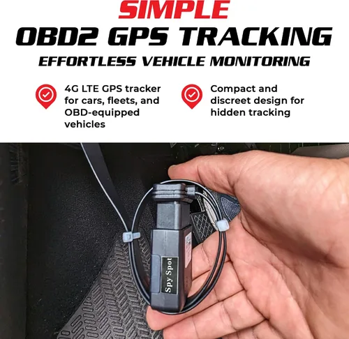Miniatura 3 de Spy Spot OBD2 - Rastreador GPS para automóviles, camiones y vehículos de flota, dispositivo de seguimiento de vehículos en tiempo real con tarjeta