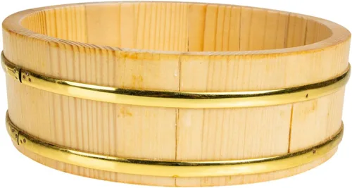 SHOWERORO Cubo de sushi Arroz japonés Sushi Tazón de arroz Plato de sushi Plato para servir sashimi Tabla de sushi Cubo de arroz de madera de gran