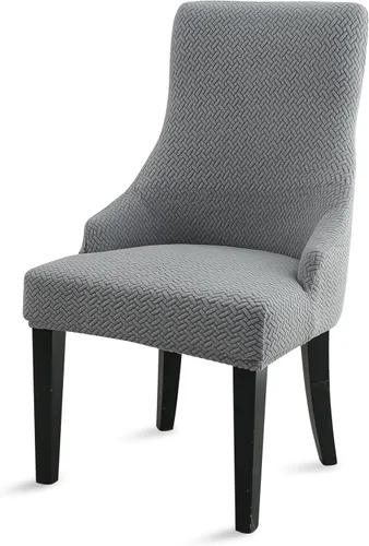 Miniatura 32 de Liykimt Funda elástica para silla lateral con respaldo de ala - Funda para silla de acento con brazo, lavable, silla de comedor tapizada con brazo