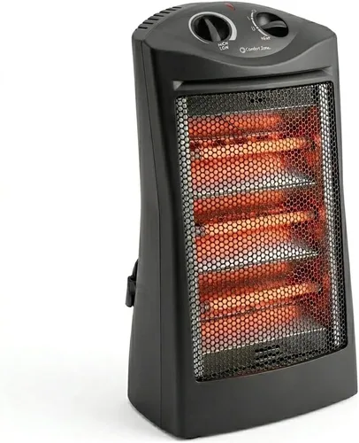 Calentadores de espacio Comfort Zone para uso en interiores, calentador eléctrico portátil, termostato ajustable, calor infrarrojo, calentador de