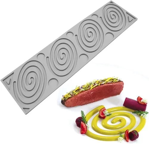 Miniatura 14 de Moldes de silicona triangulares – Moldes de caramelo de chocolate con forma de corazón y ramas de árbol 3D (B1 16.2 x 5.48 x 0.24 pulgadas)